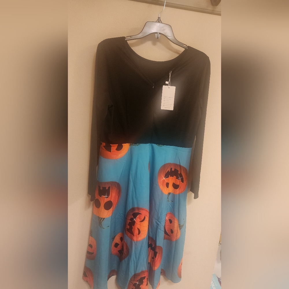 Teal Pumpkin Dress